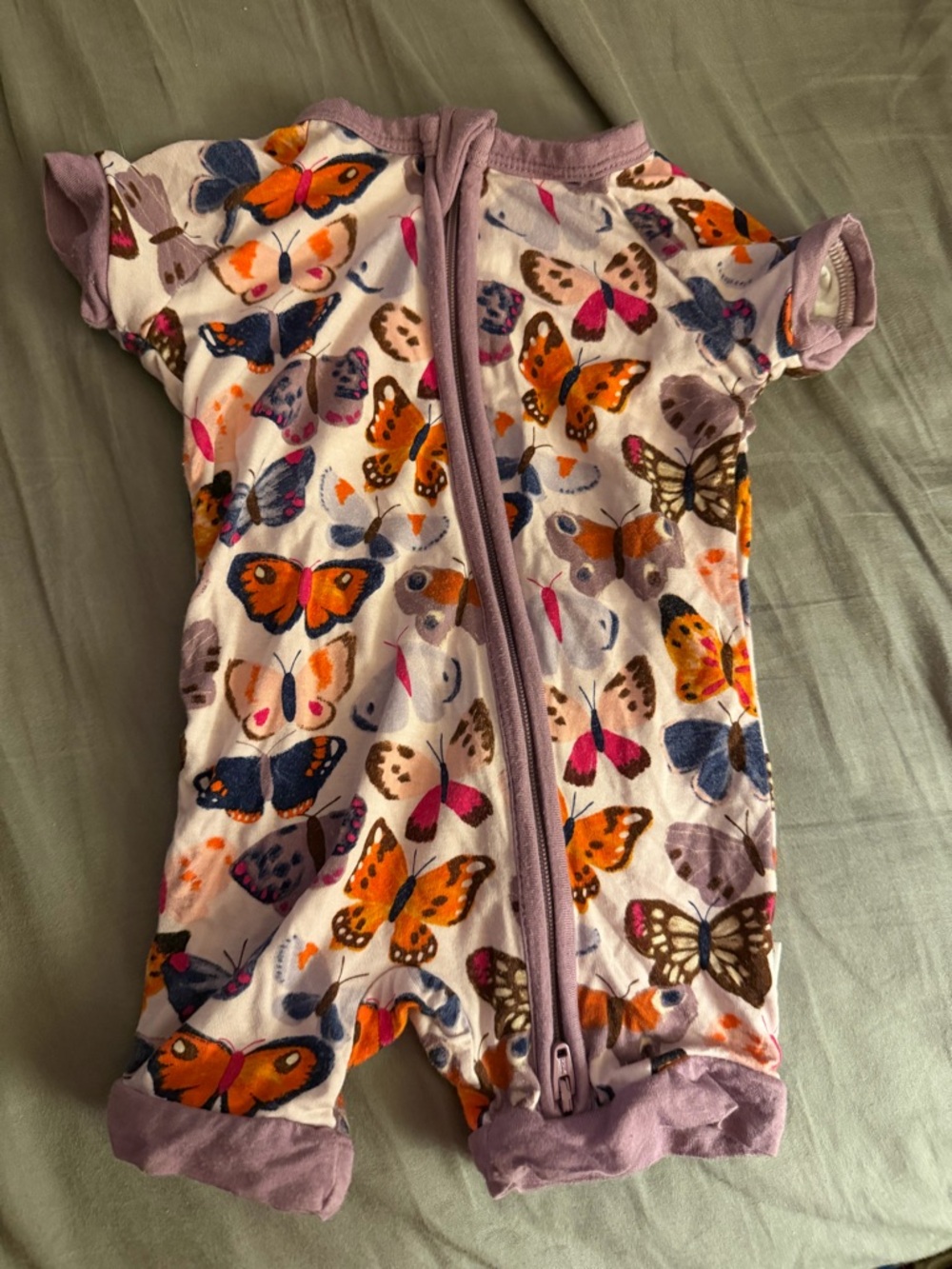 Little Sleepies Infant Bamboo Short Zippy